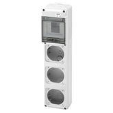 5-module panel for 3 outlets